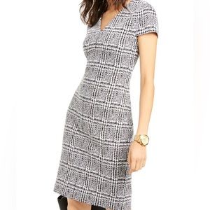 Michael Kors Plaid Houndstooth Dress Sz XS